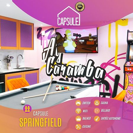 Capsule Springfield - Balneo -Sauna - Billard Douai Exterior foto